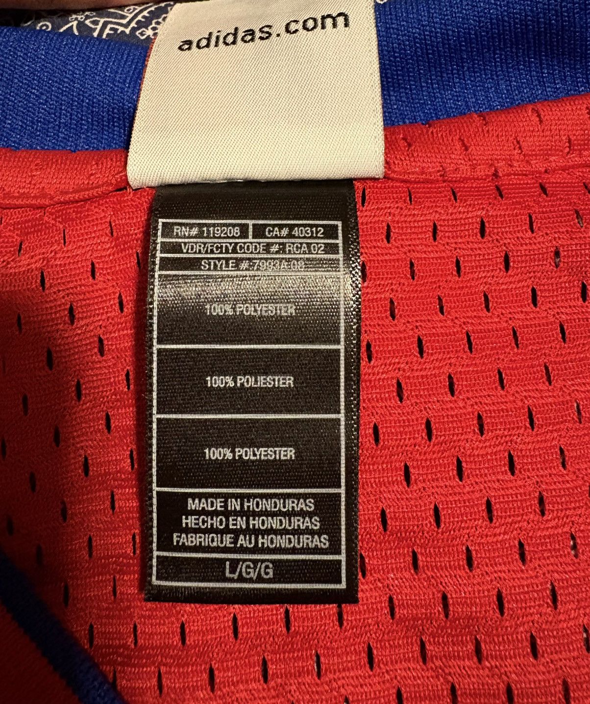 Adidas × NBA Detroit Pistons Authentic NBA Jersey Richard Hamilton Size US XL / EU 56 / 4 - 3 Thumbnail
