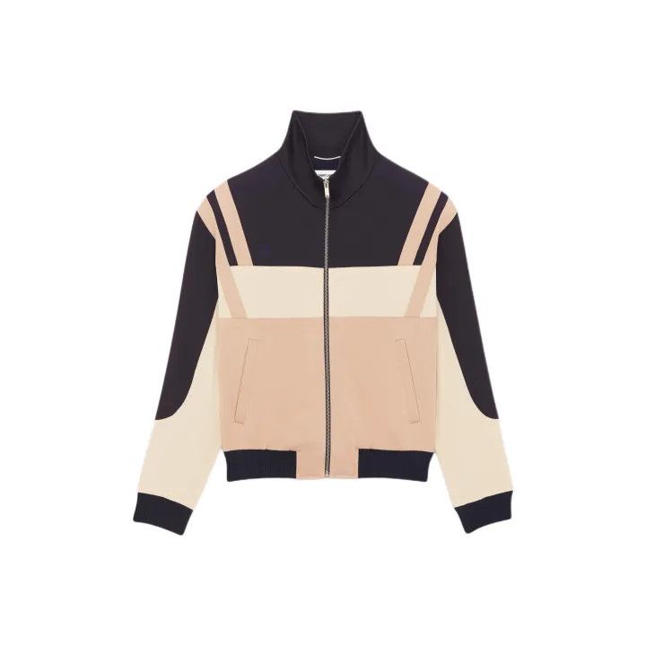 Saint Laurent Paris Saint Laurent Color-block Logo Embroidered Jacket Size US M / EU 48-50 / 2 - 1 Thumbnail