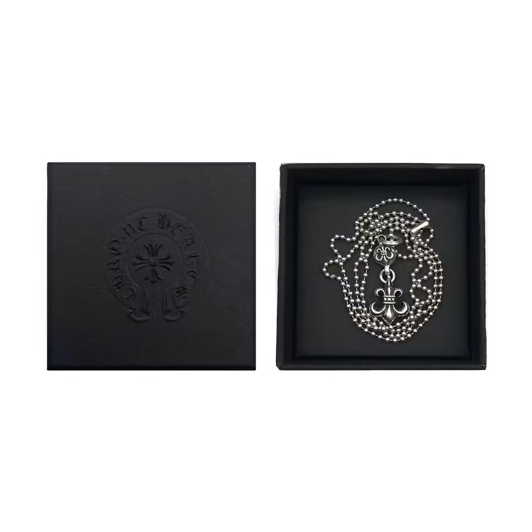 Chrome Hearts Chrome Hearts Silver 1 Ball BS Fleur Ball Chain Necklace Size ONE SIZE - 4 Thumbnail