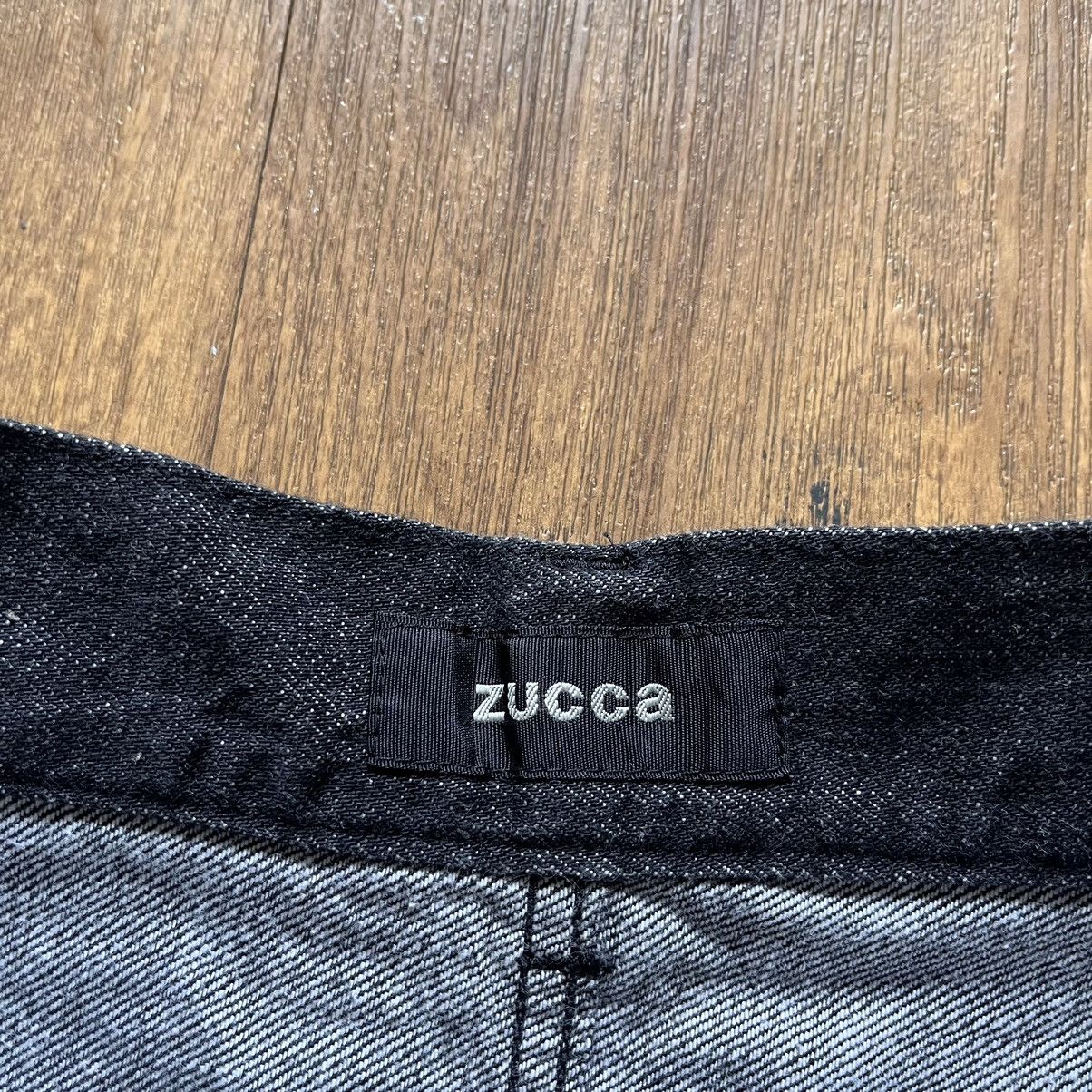 14th Addiction × Japanese Brand × Zucca Cabane de Zucca Asymetric Ten Button Denim Pants Size US 29 - 4 Thumbnail