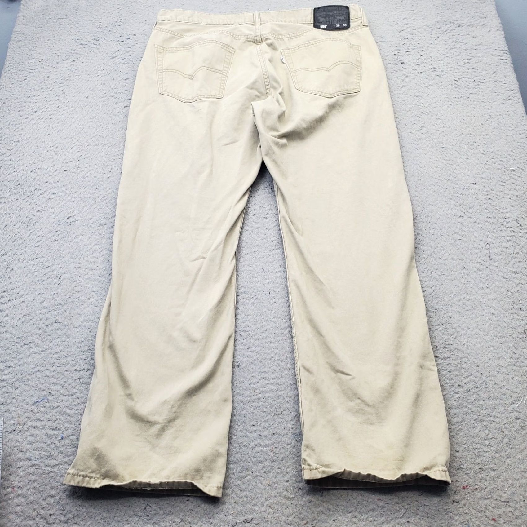 Levi's Levi's 559 Jeans Mens 36x30 Tan Denim Stretch Straight Fit White Tab Streetwear Shirt Size US 36 / EU 52 - 2 Thumbnail