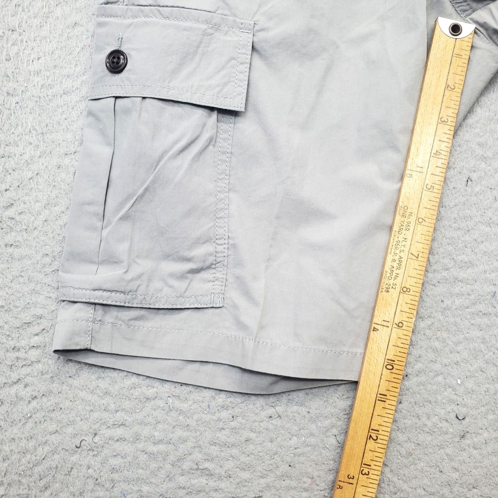 Dockers DOCKERS Mens Gray Classic Fit Flat Front Lightweight Cargo Pocket Shorts Size 30 Mens Size US 30 / EU 46 - 4 Thumbnail