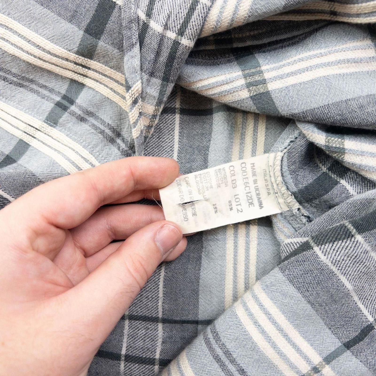Other Vintage Armani Jeans Checkered Long Sleeve Shirt Size L Size US L / EU 52-54 / 3 - 6 Thumbnail