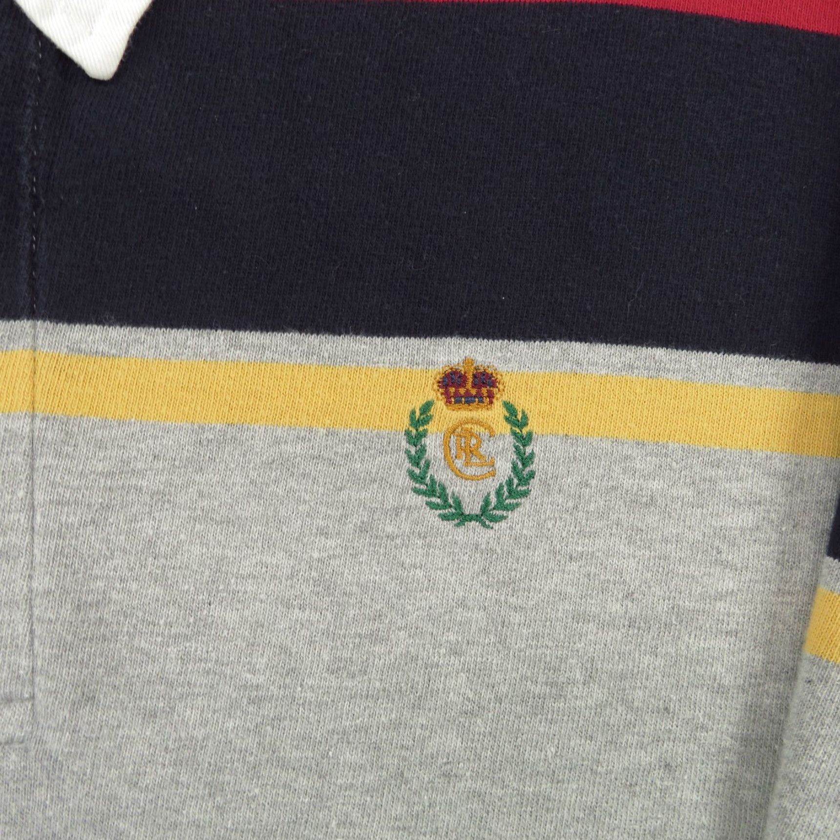 Chaps VINTAGE Chaps Ralph Lauren Polo Shirt Men Large Heavyweight Rugby Crest 90s Logo Size US L / EU 52-54 / 3 - 3 Thumbnail