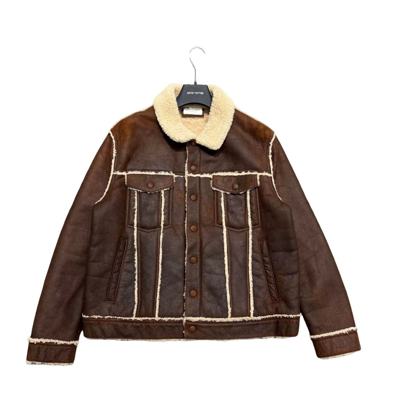 Saint Laurent Paris Saint Laurent Shearling Trucker Jacket Size L Size US L / EU 52-54 / 3 - 1 Thumbnail
