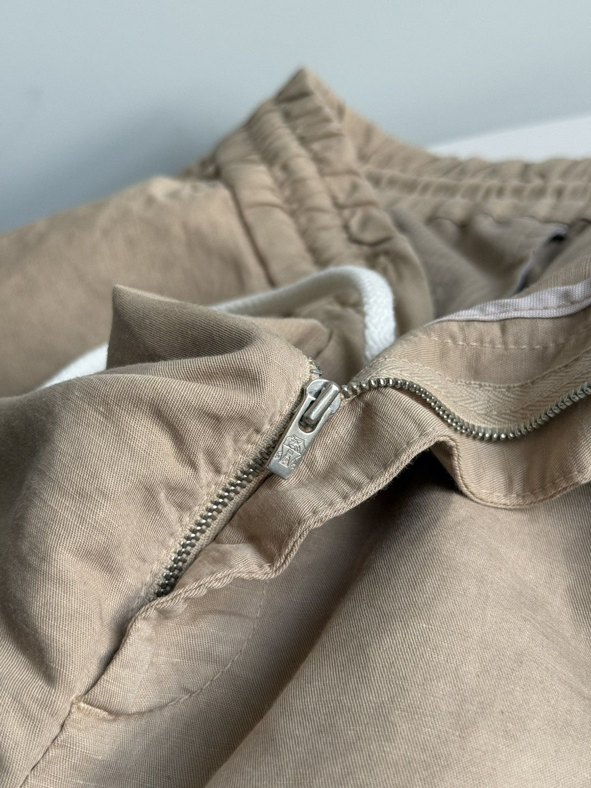 Brunello Cucinelli Brunello Cucinelli Linen Relaxed Fit Drawstring Shorts Size US 36 / EU 52 - 9 Thumbnail