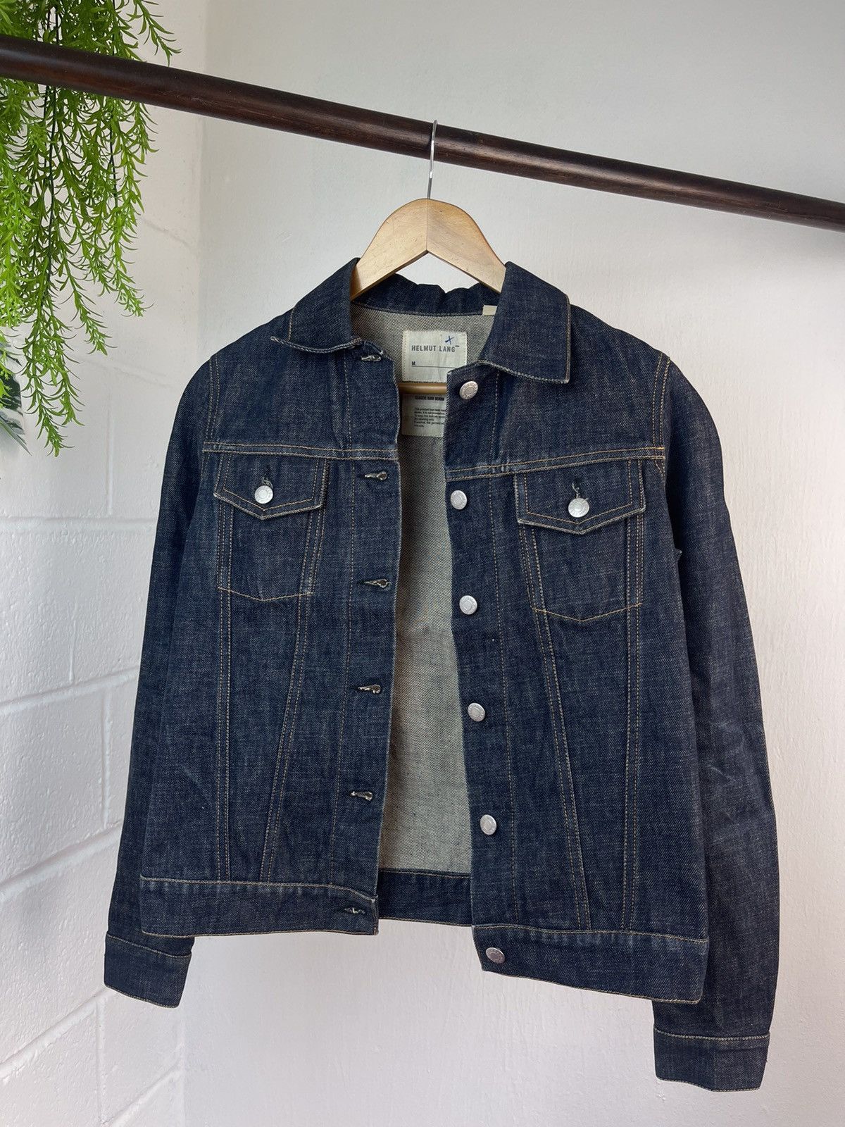 Helmut Lang 90s Helmut Lang Indigo Blue Denim Jacket Size US S / EU 44-46 / 1 - 7 Thumbnail