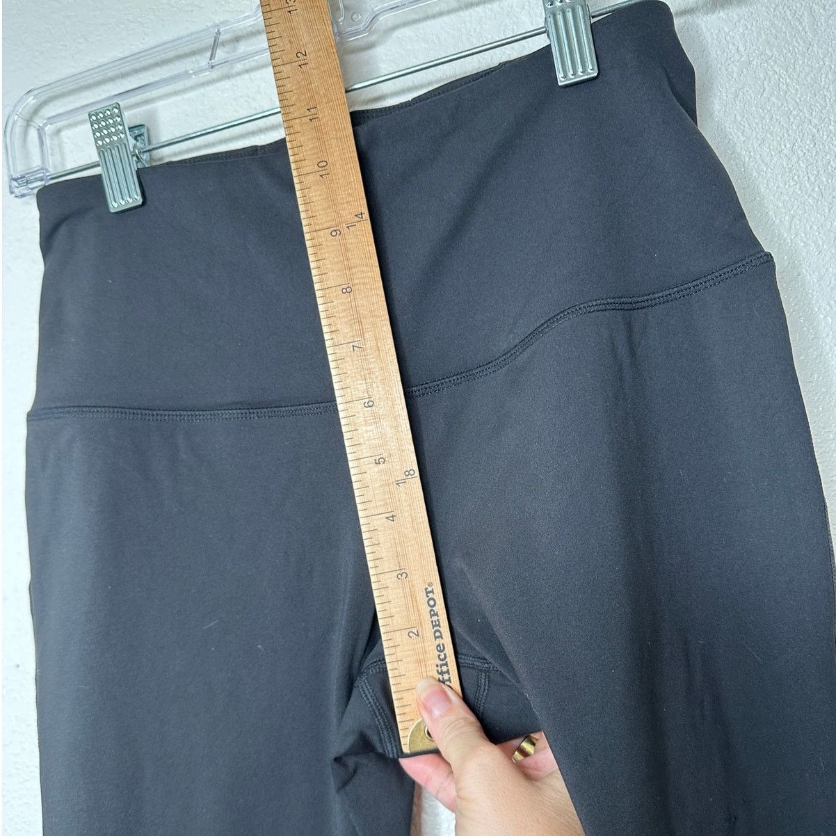 Other NWT YogiPace Black Wide Waistband Crop Wide Leg Yoga Pant S Size 27" / US 4 / IT 40 - 12 Thumbnail