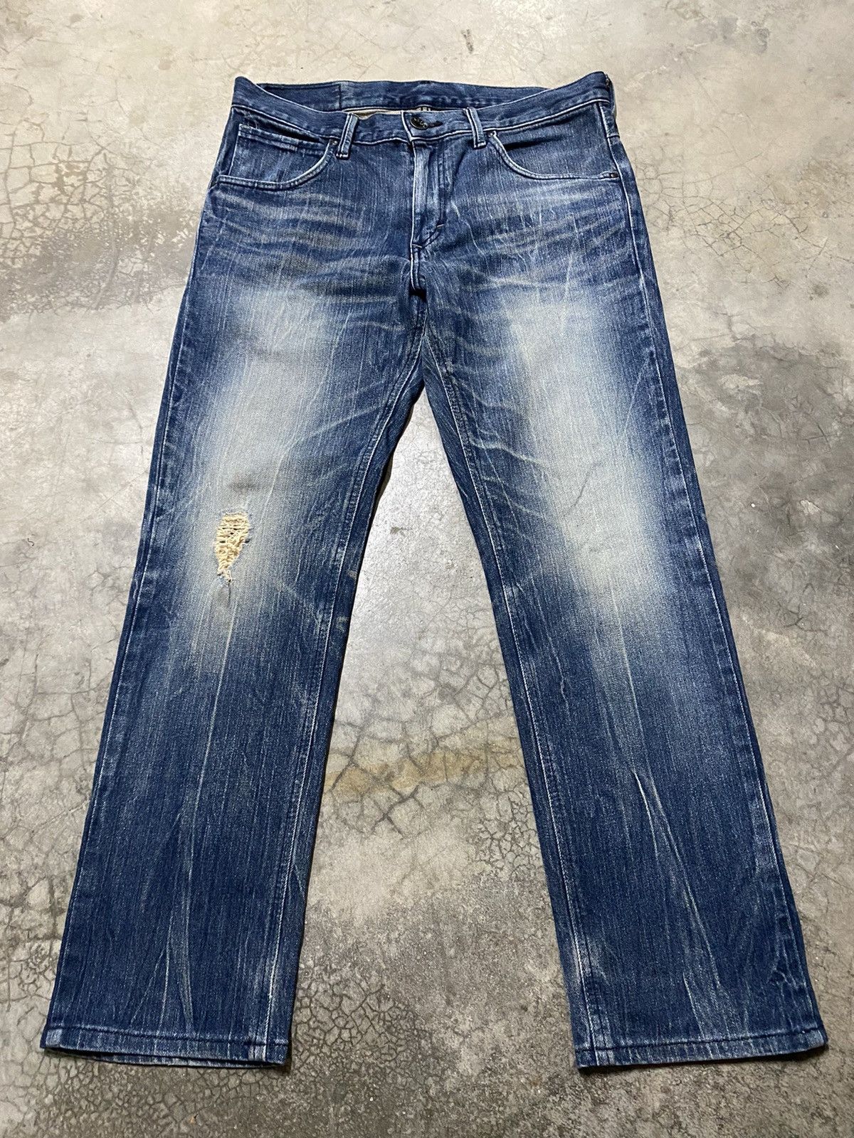 Edwin × Japanese Brand Baggy Jeans Japanese Edwin Distressed Size US 33 - 1 Thumbnail