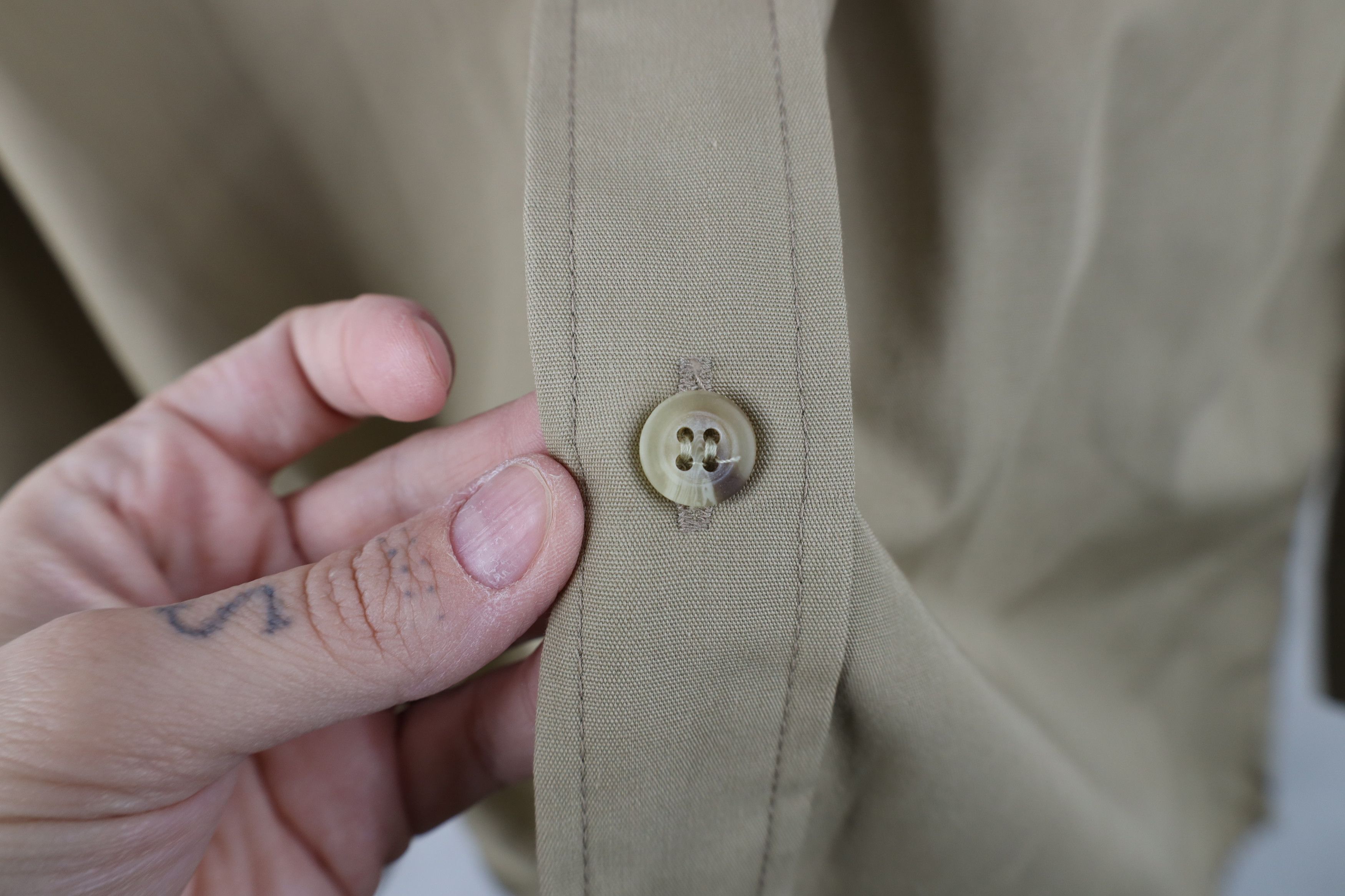 Vintage Vintage 70s Streetwear Band Collar Safari Bush Button Shirt Size US XXL / EU 58 / 5 - 9 Thumbnail