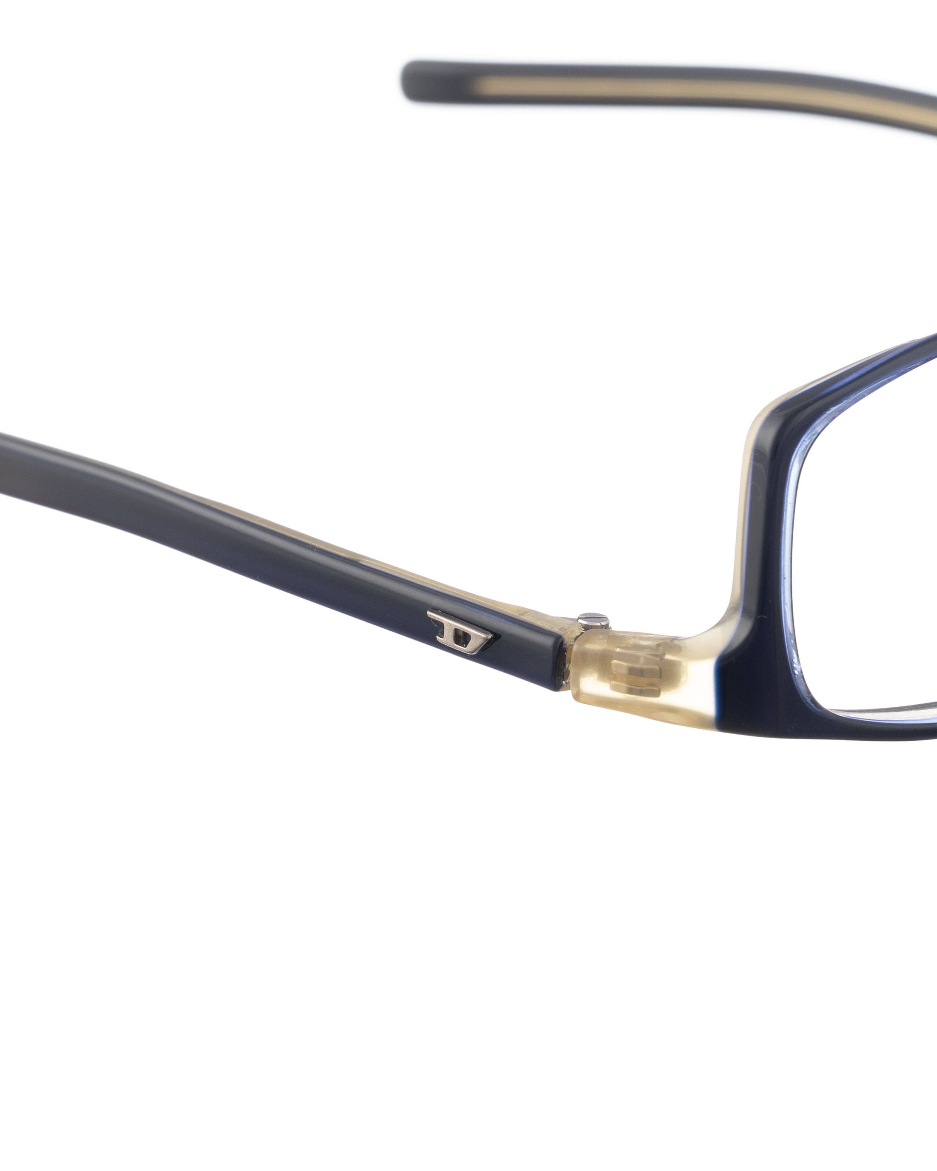 Diesel Diesel 00s Dark Navy Glasses with Downturned Temples Size ONE SIZE - 3 Thumbnail