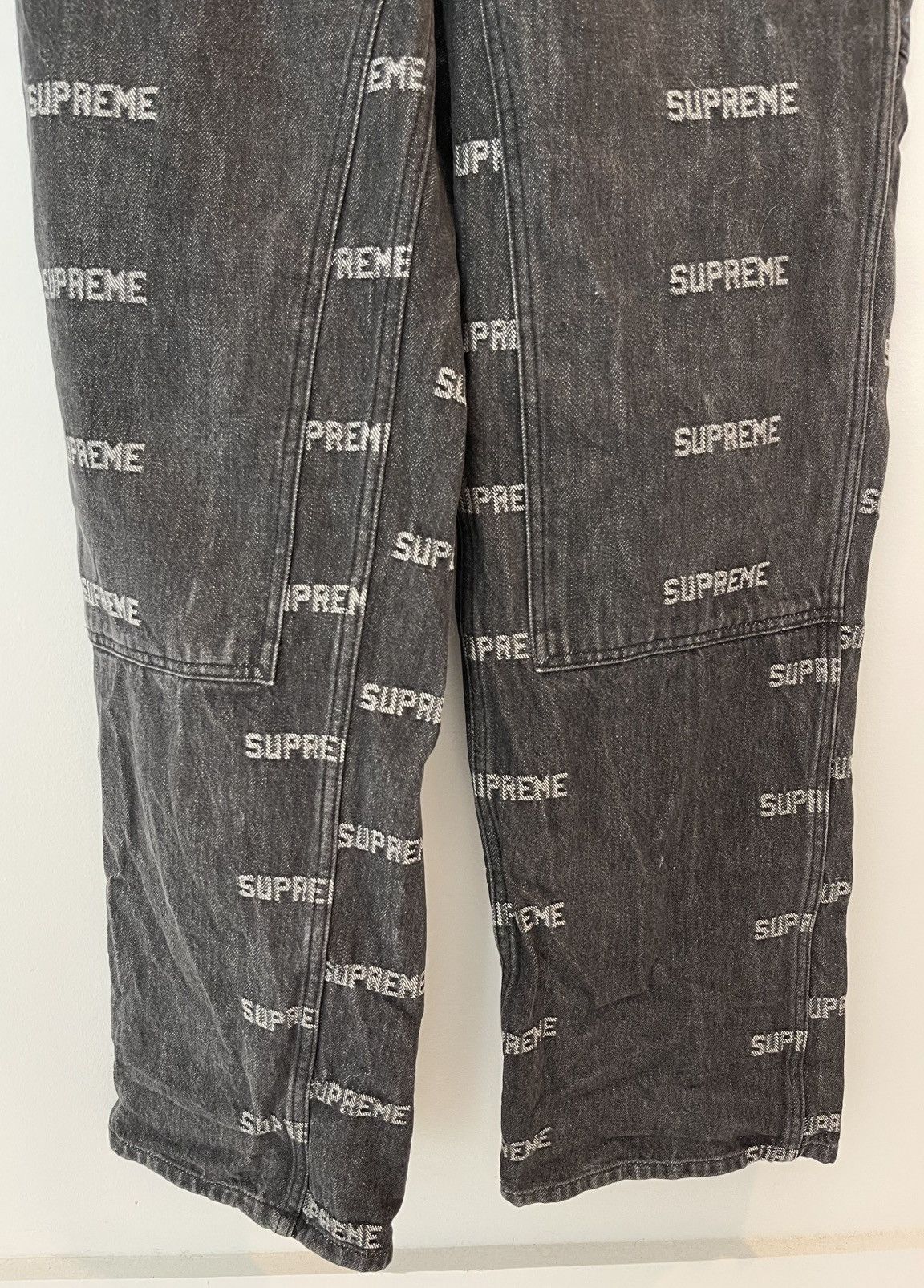 Supreme Supreme Logo Denim Overalls Size US 26 / EU 42 - 5 Thumbnail