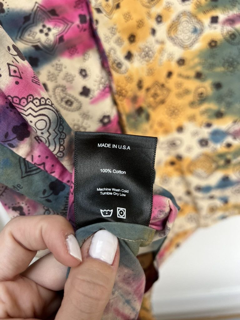 Rhude Rhude Bandana Print Tie Dye Shirt Size US XL / EU 56 / 4 - 5 Thumbnail