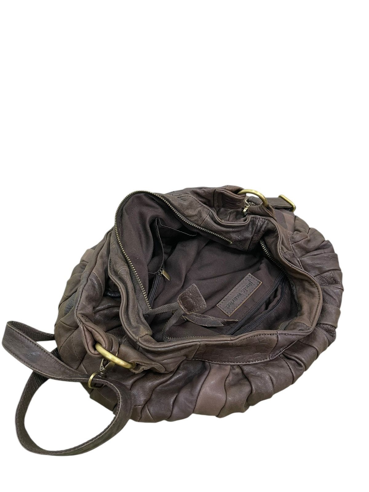 Full Leather Janis Market Pleated Hand Shoulder Bag 1🟩6