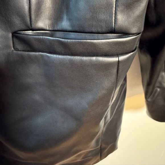 Other A New Day Black Faux Leather Blazer Women’s Size XL Size XL / US 12-14 / IT 48-50 - 3 Thumbnail