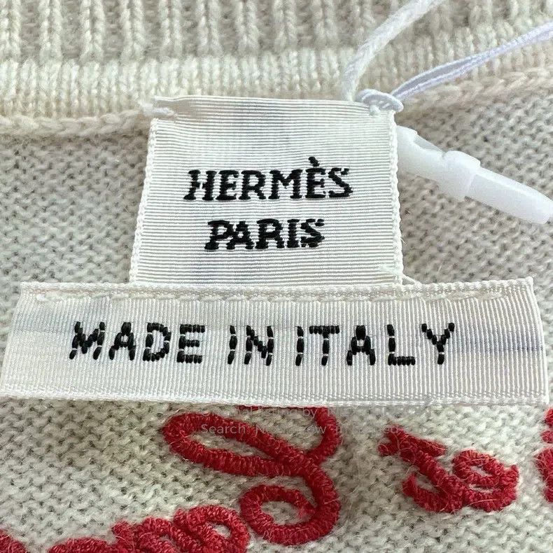 Hermes Hermes Ivory and magenta cashmere dress Size XS / US 0-2 / IT 36-38 - 5 Thumbnail
