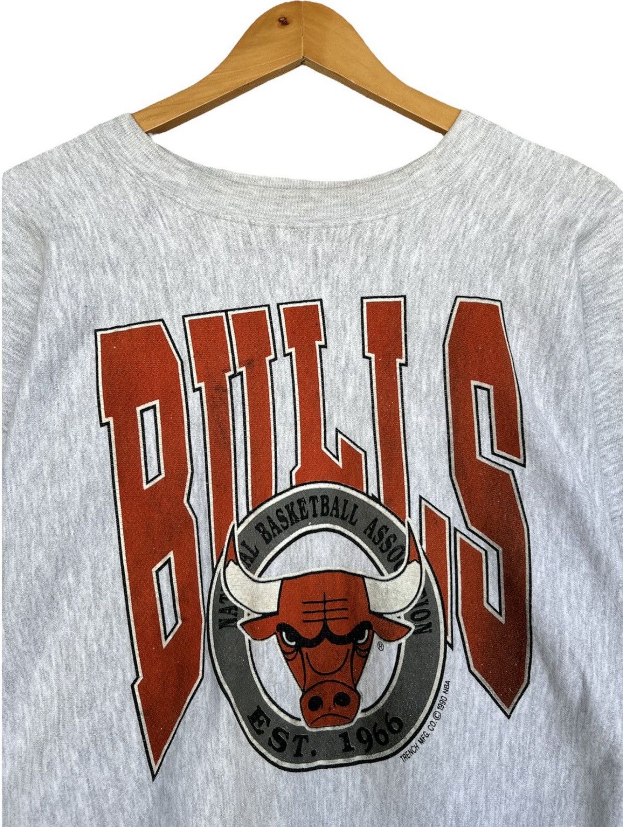 NBA Vintage 90s Reverse Wave Chicago Bulls Sweatshirt Large Size US L / EU 52-54 / 3 - 5 Thumbnail