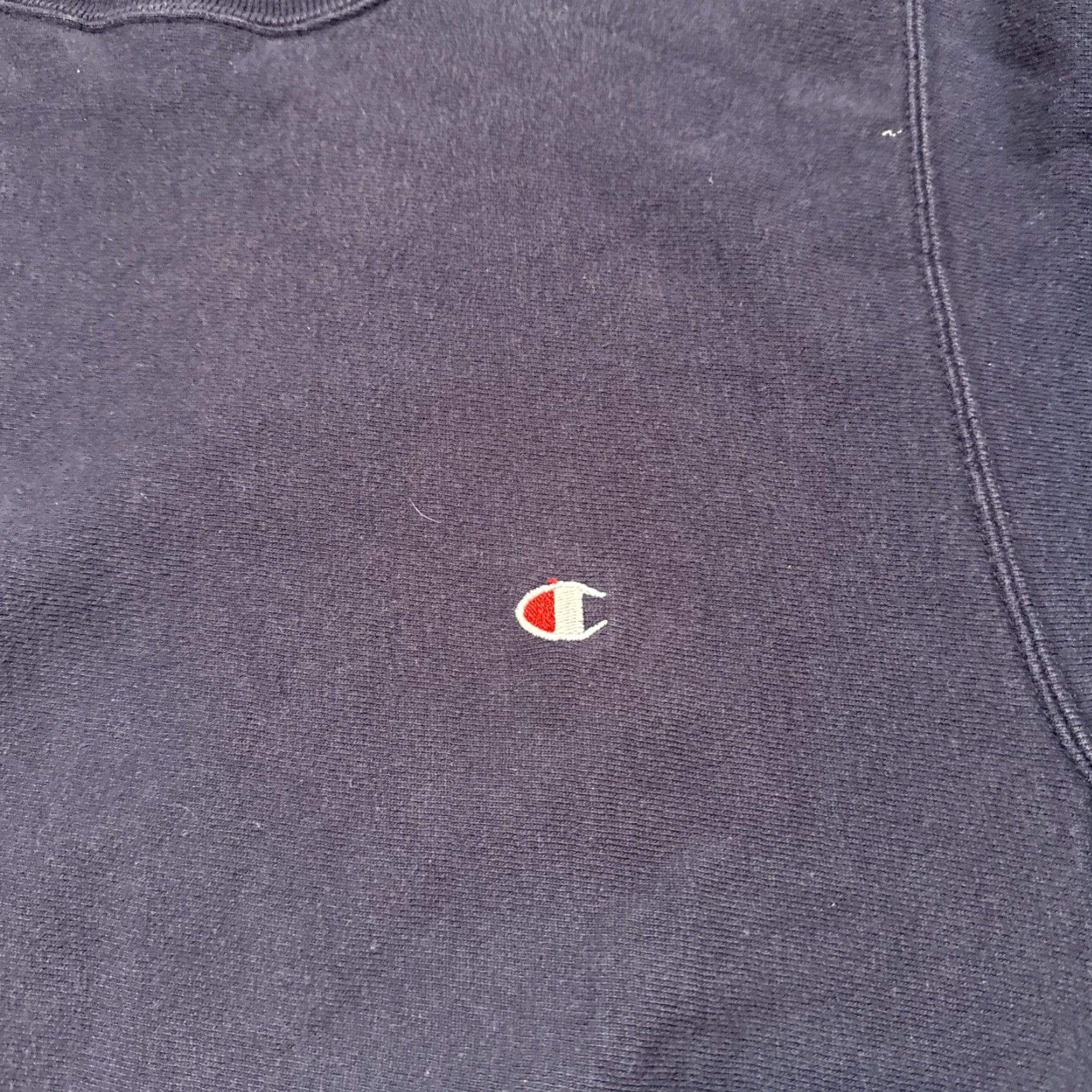 Champion VINTAGE Champion Sweatshirt Crewneck Mens Large Blue Reverse Weave 90s Made USA Logo Embroidered Heavyweight Pullover Regular Size US L / EU 52-54 / 3 - 3 Thumbnail
