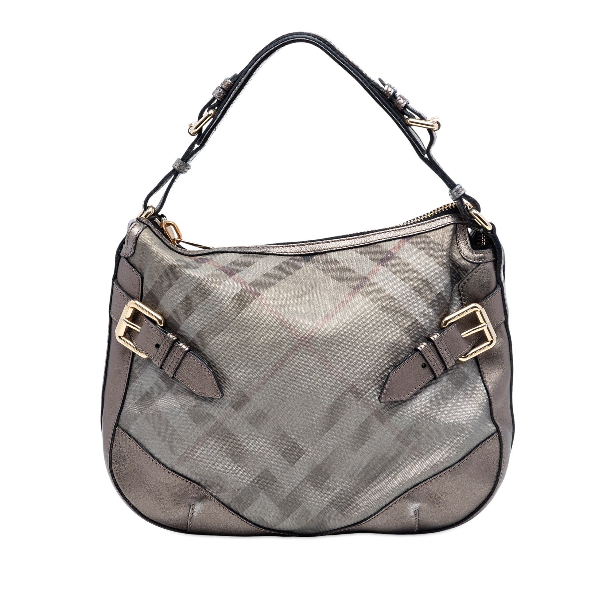 Burberry Supernova Check Coated Canvas and Metallic Leather Shoulder Bag Size ONE SIZE - 1 Thumbnail