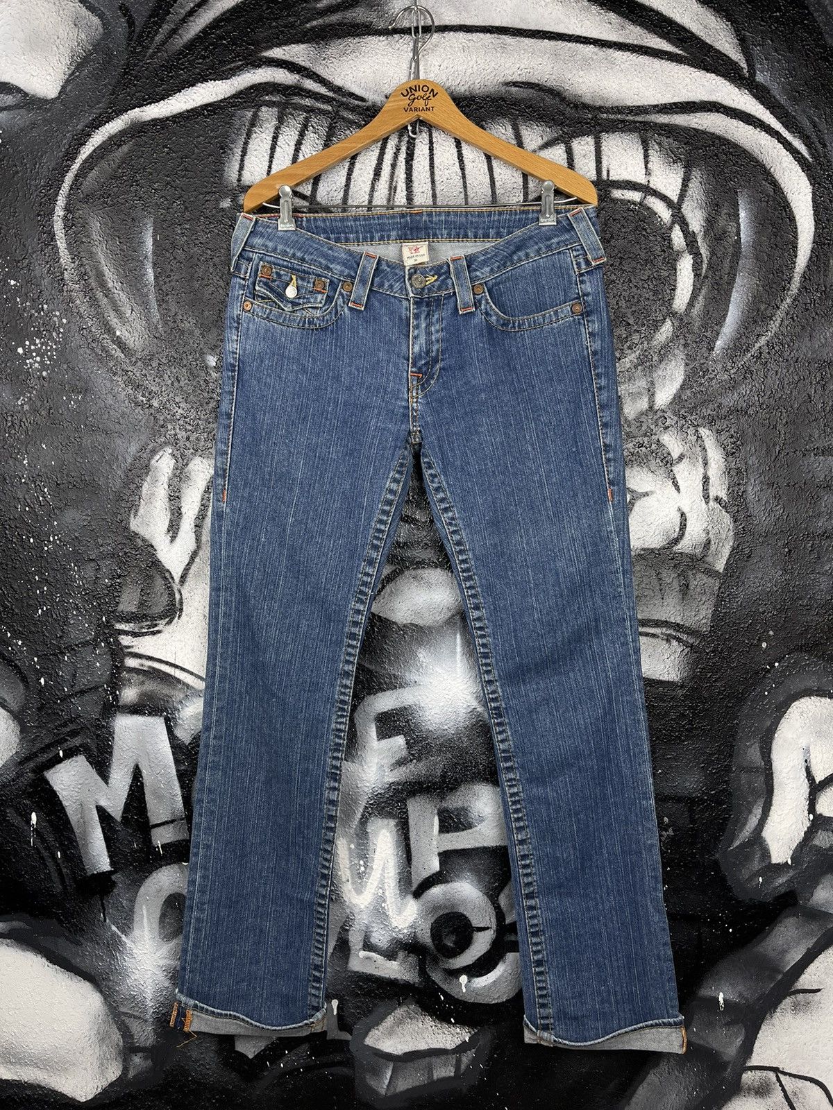 True Religion × Vintage True Religion Flared Jeans Women’s Size 31 Size 31" - 4 Thumbnail