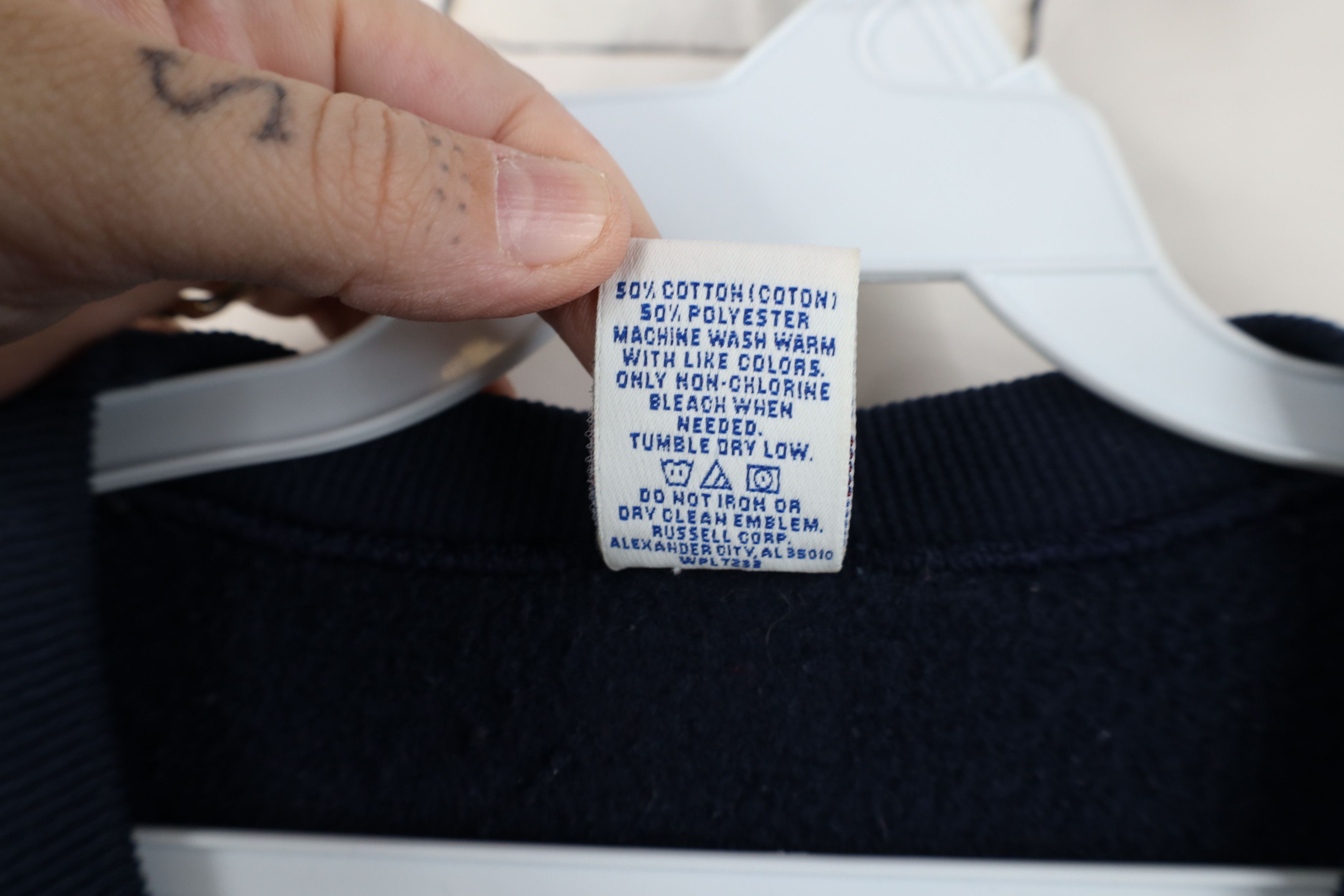 Russell Athletic Vintage 90s Russell Athletic Crewneck Sweatshirt Blue Size US XL / EU 56 / 4 - 11 Thumbnail