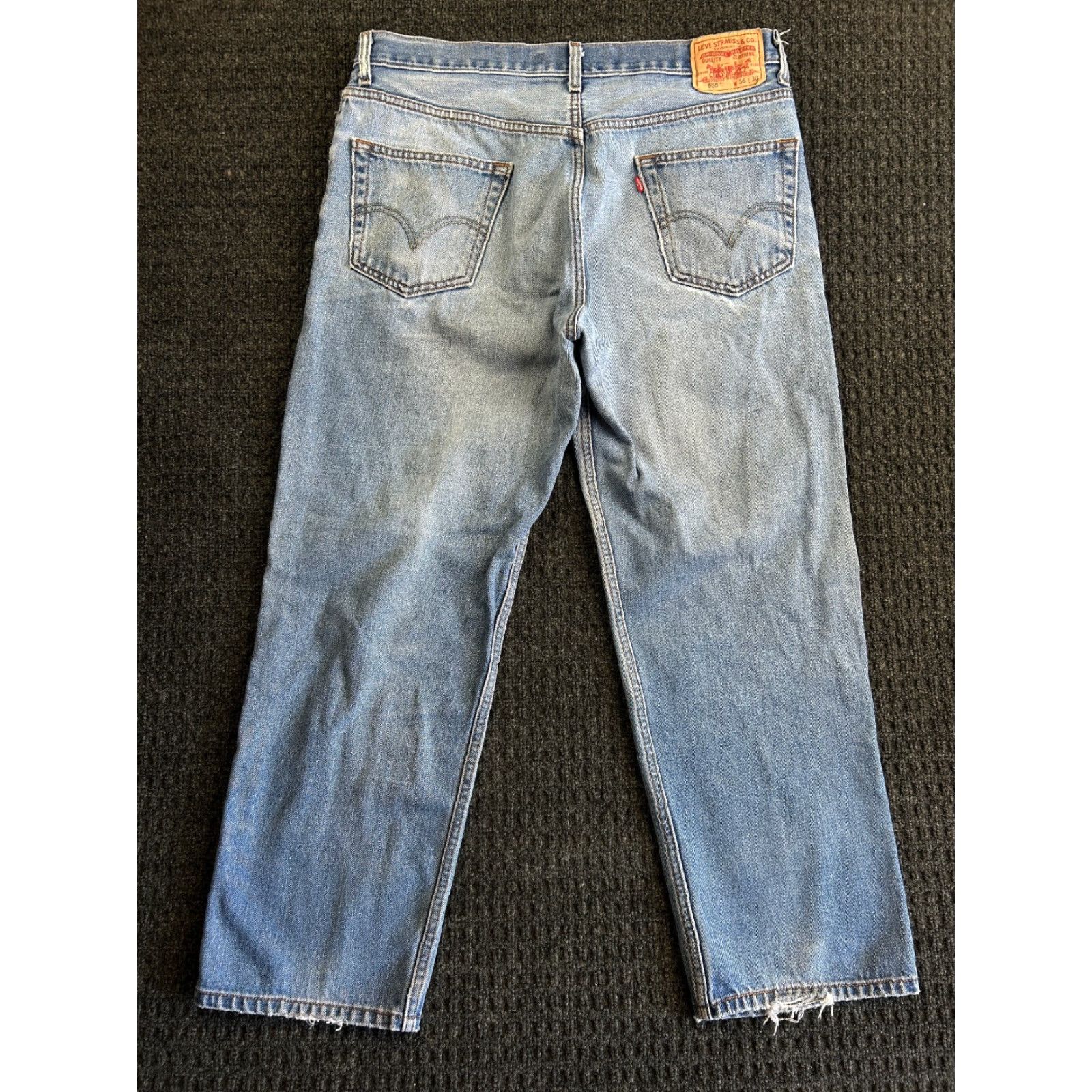 Levi's VINTAGE Levi’s 550 Jeans Wide-Leg Baggy Relaxed Fit 36 x 30 Denim Blue 80s 90s Grunge USA Mens Jeans Size US 36 / EU 52 - 3 Thumbnail