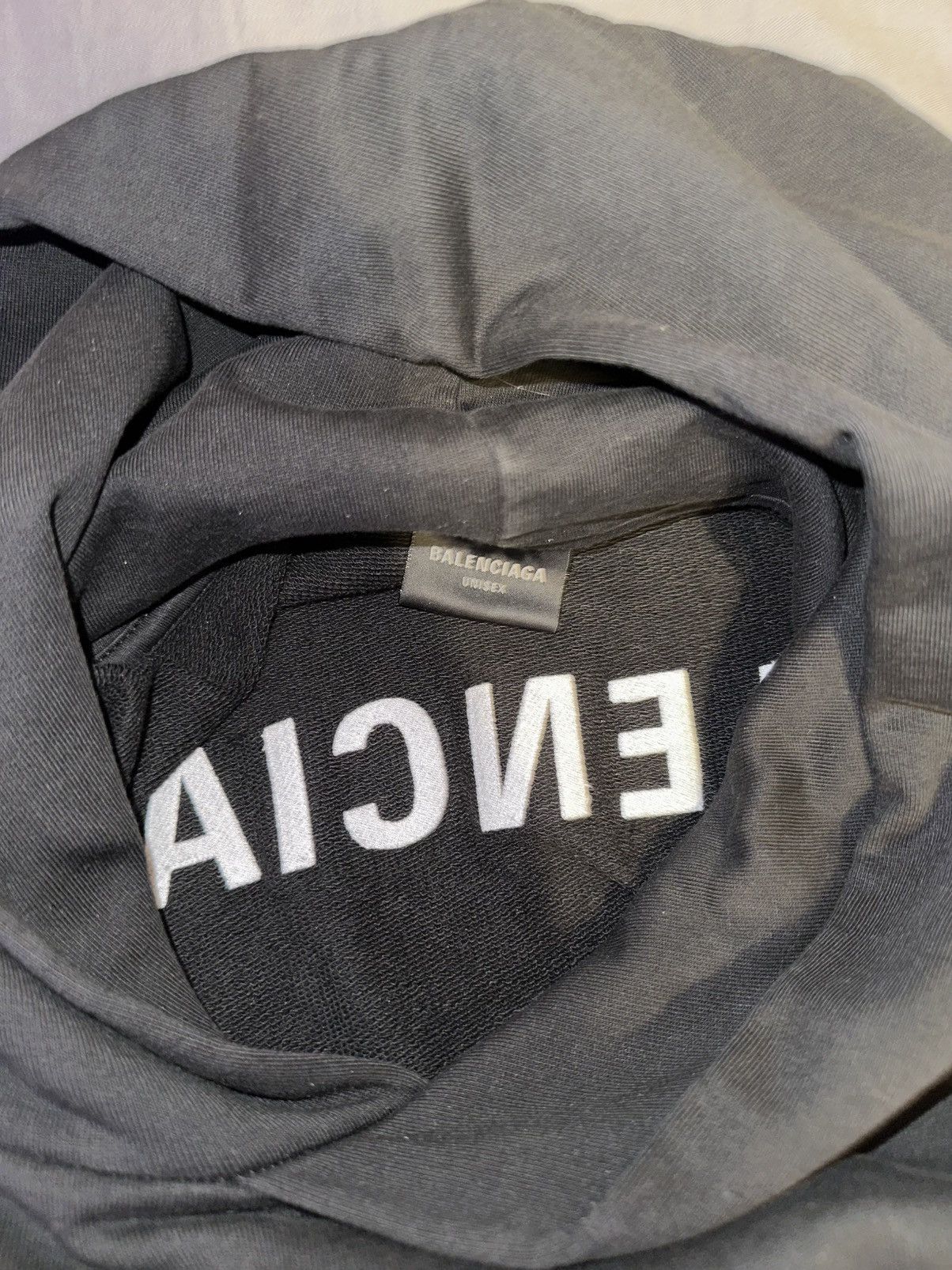 Balenciaga Plain Logo Hoodie