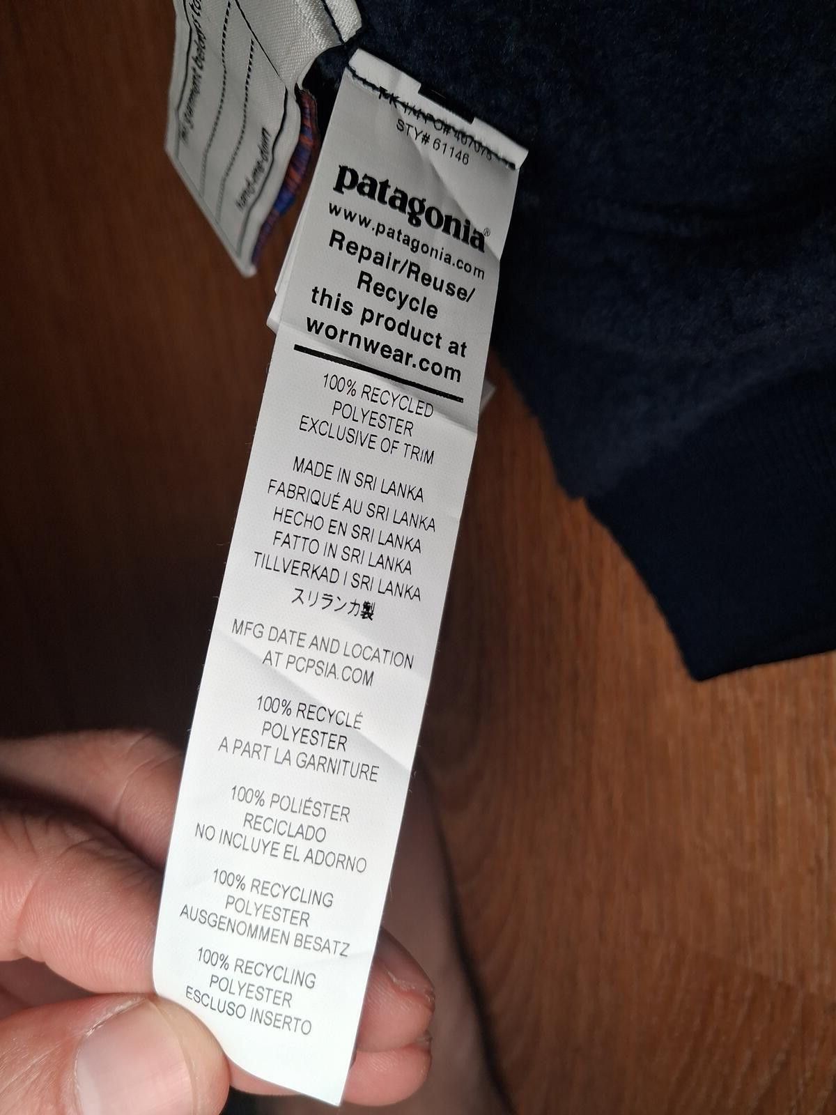 Patagonia Patagonia Deep Pile Fleece Jacket 3-6M Blue Hood Buttons Size ONE SIZE - 5 Thumbnail