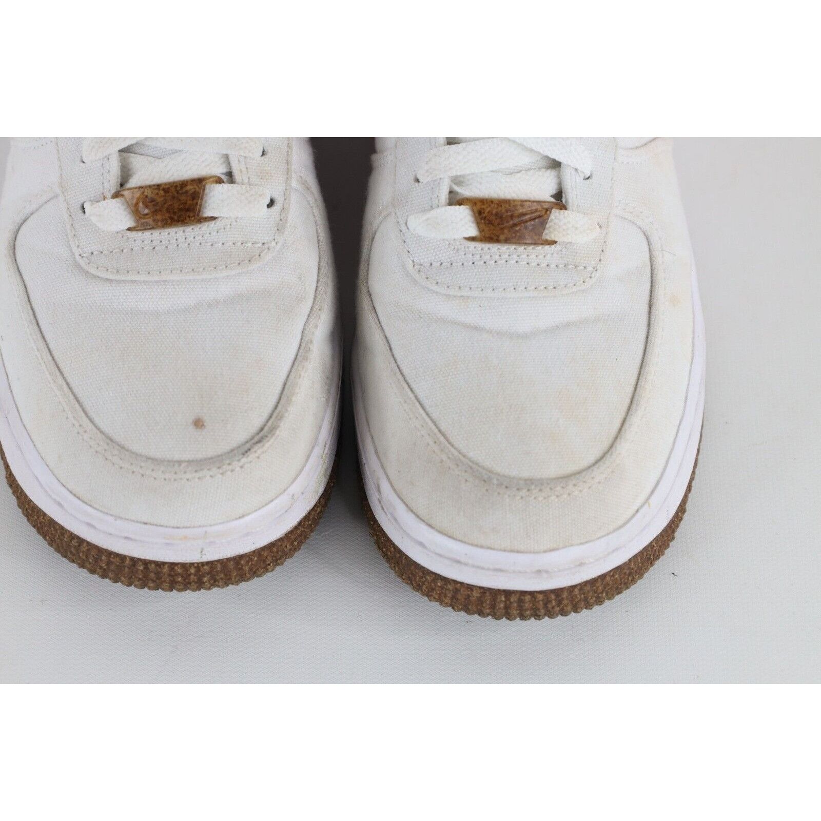Nike Nike Air Force 1 Distressed Spell Out Catechu Canvas Shoes Size US 7 / IT 37 - 3 Thumbnail