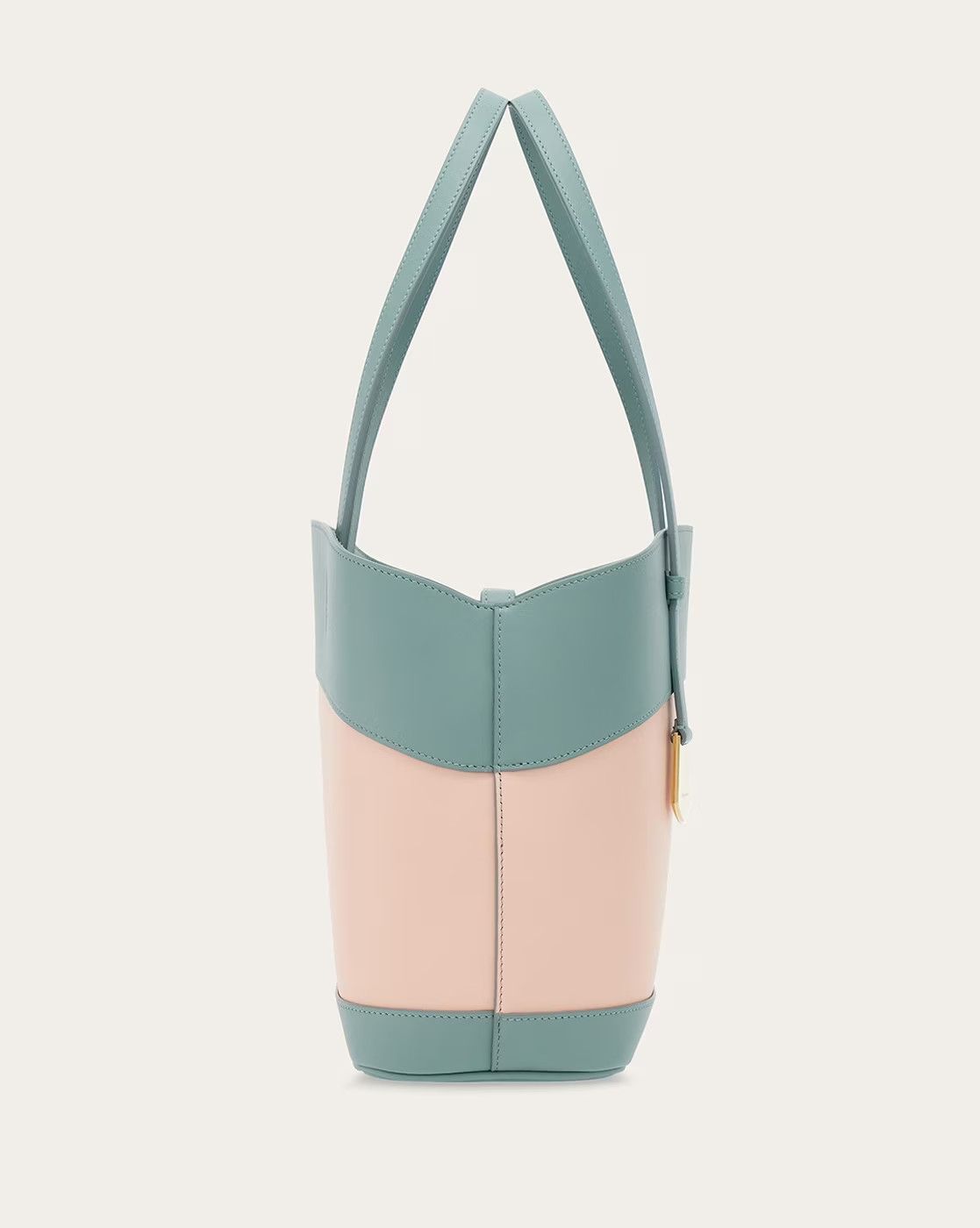 Salvatore Ferragamo o1s1rm0824 Size: OS / Charming Tote Bag in Sea Green/Pink Size ONE SIZE - 3 Thumbnail