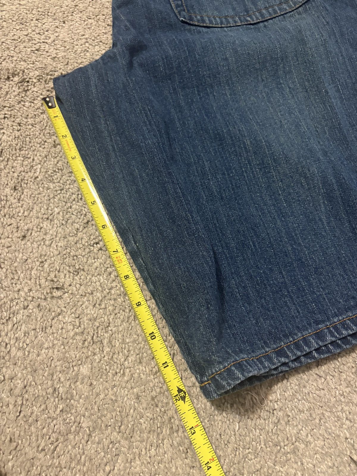 Other Vintage Y2K Baggy Denim Shorts Size 38 Blue Skater Style Size US 38 / EU 54 - 5 Thumbnail
