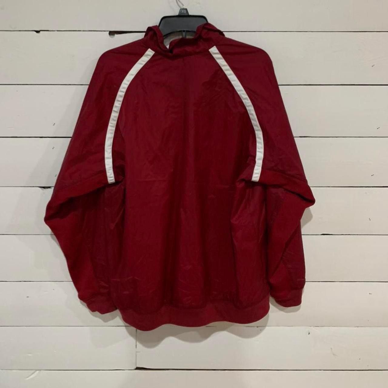 Nike × Vintage Vintage 90s Red Nike Jacket Size US L / EU 52-54 / 3 - 2 Thumbnail