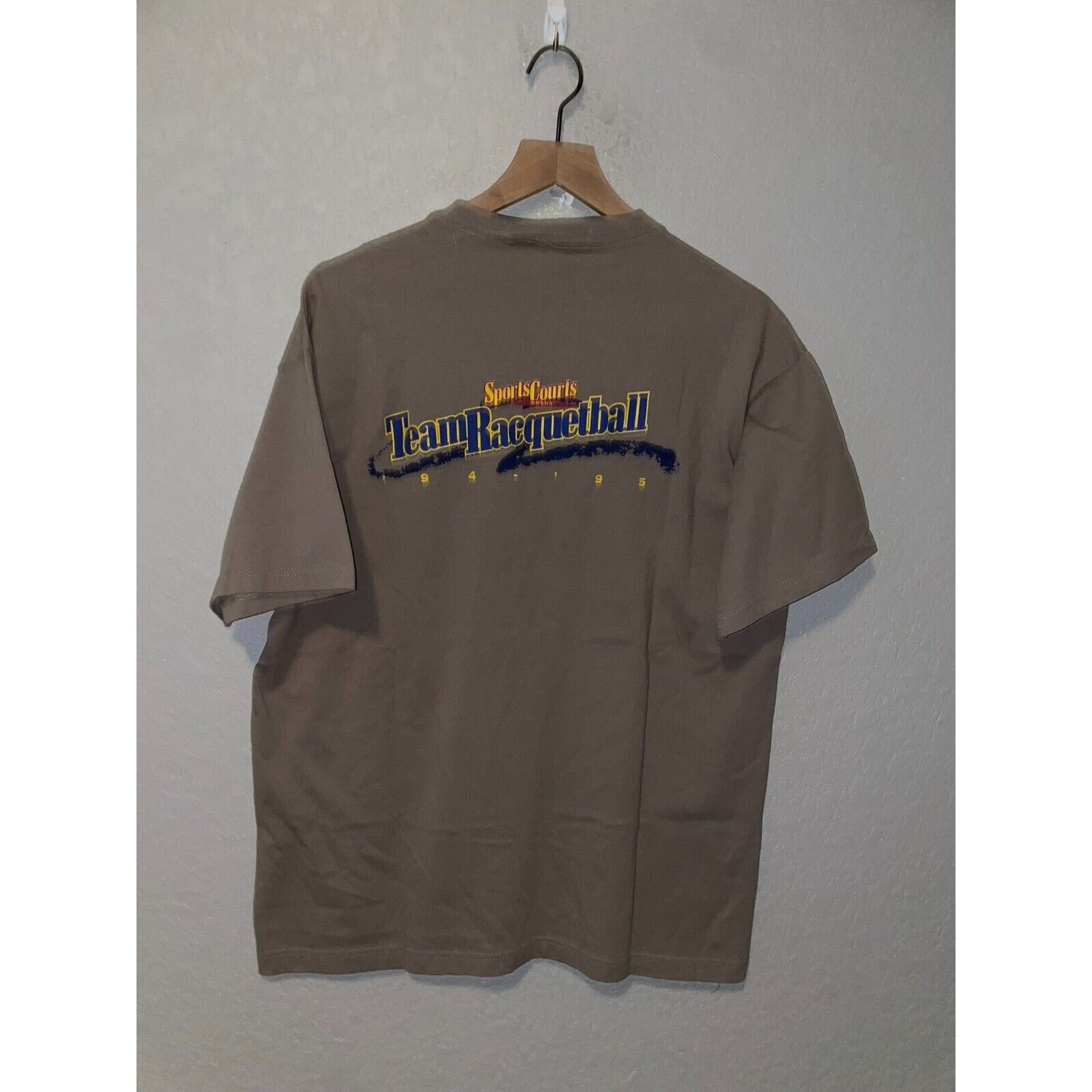 Anvil Vintage Racquetball Shirt Sports Courts 94-95 Tee 90s 1995 L Size US L / EU 52-54 / 3 - 6 Thumbnail