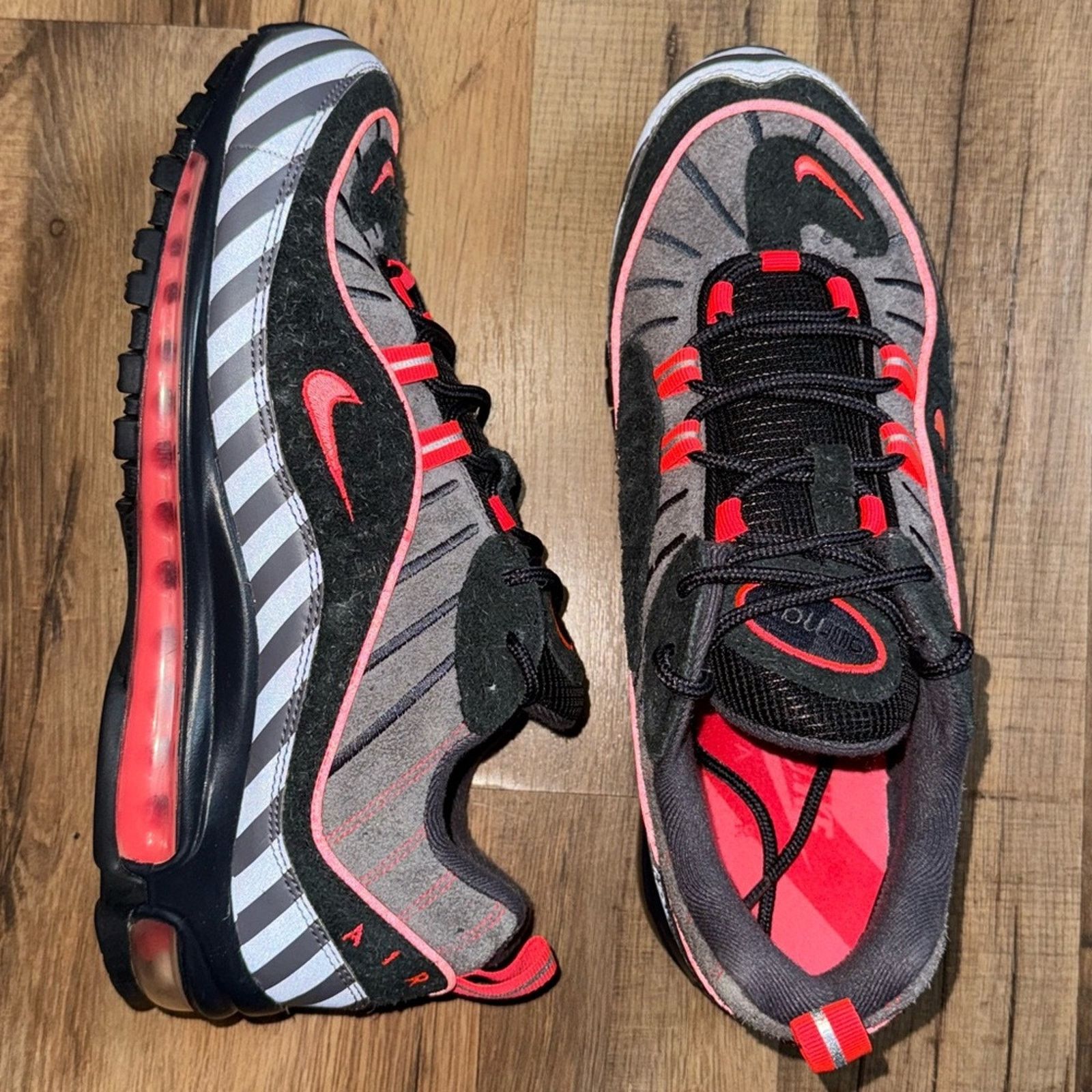 Nike Nike Air Max 98 I 95 Gunsmoke Lava Size US 9.5 / EU 42-43 - 4 Thumbnail