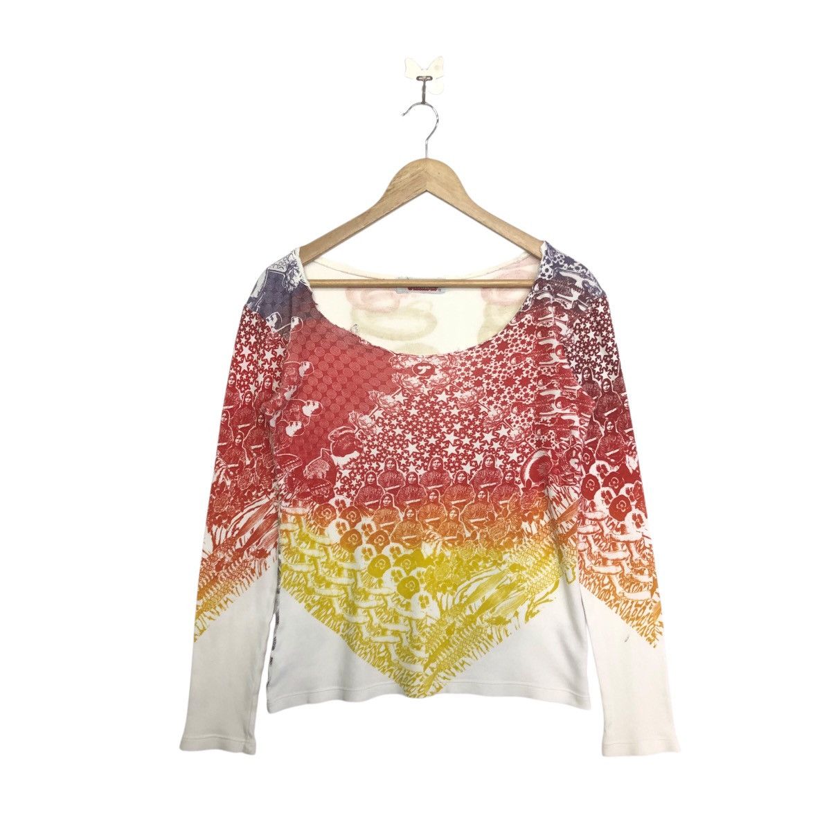 Hysteric Glamour HYSTERIC GLAMOUR FULLPRINT MOTIVE DESIGN LONG SLEEVE TEE Size ONE SIZE - 1 Thumbnail