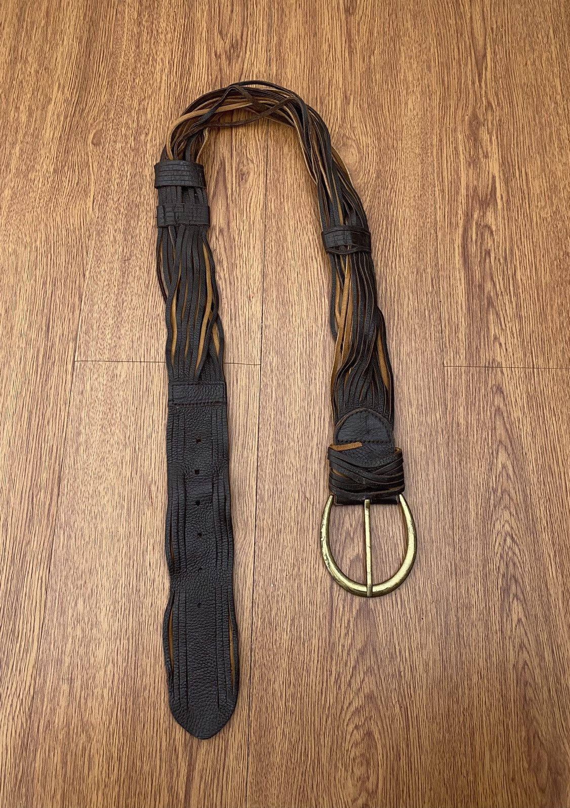 If Six Was Nine × Japanese Brand × KMRii 100% Leather belt Size ONE SIZE - 1 Thumbnail