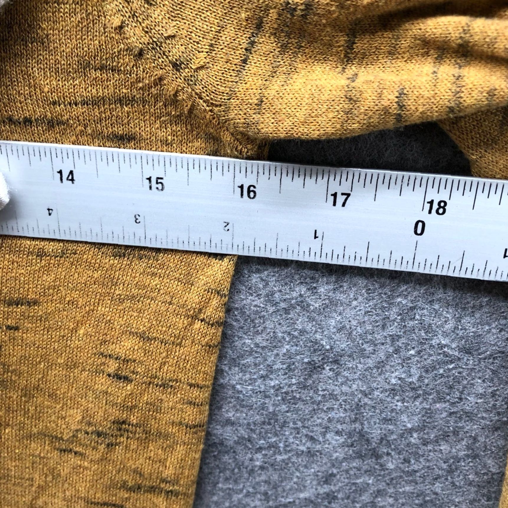 Zara Zara Knit Tunic Top Womens S Mustard Yellow Heather High Low Hem Crew Neck Lightweight Cotton Blend Knit Shirt Casual Size S / US 4 / IT 40 - 7 Thumbnail