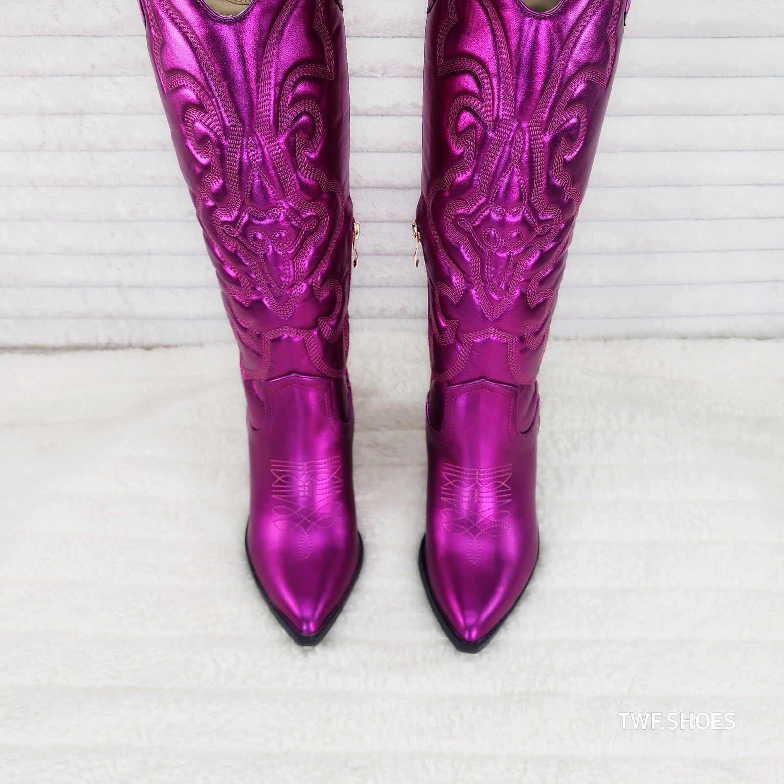 Other Electric Cowboy Metallic Matte Western Knee High Cowgirl Boo Size US 6 / IT 36 - 4 Thumbnail