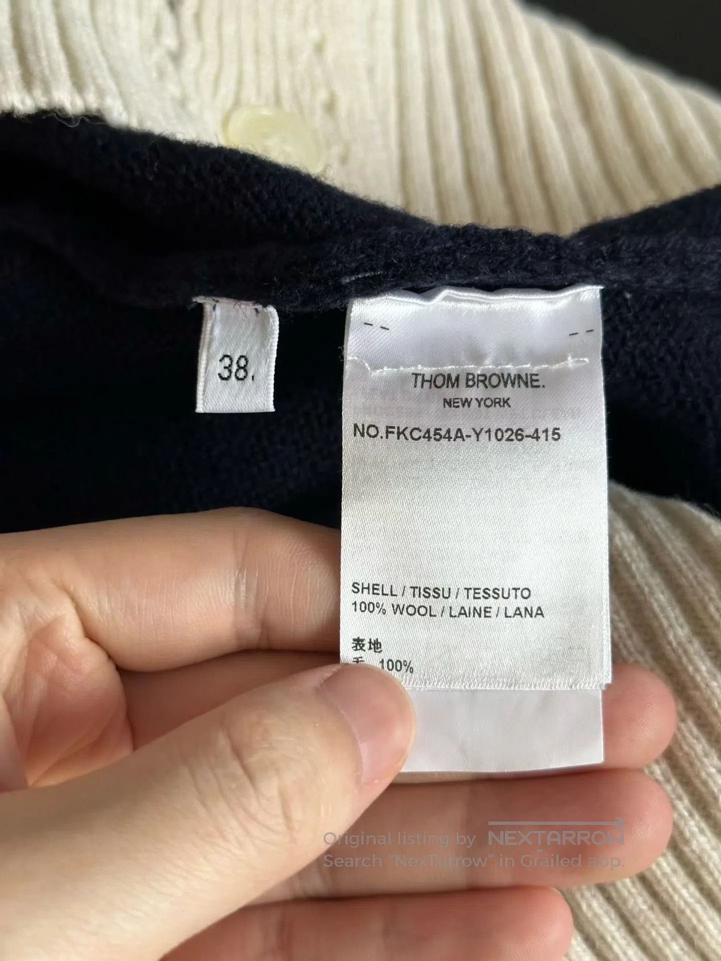 Thom Browne Thom Browne Color-Block Wool Cardigan Jacket| Size XS / US 0-2 / IT 36-38 - 4 Thumbnail