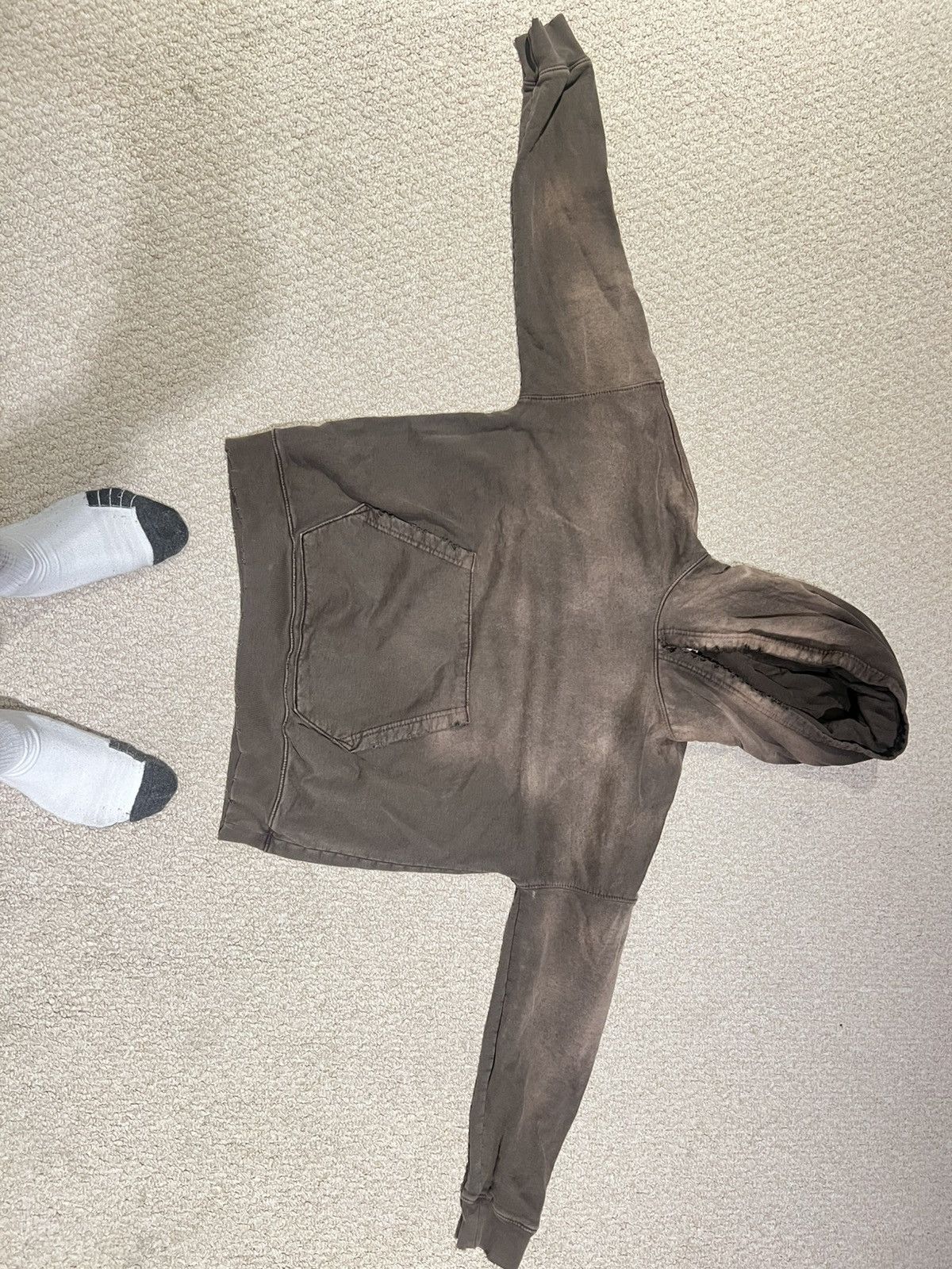 MOOJIMOOJIUS washed brown hoodie Size US S / EU 44-46 / 1 - 2 Thumbnail