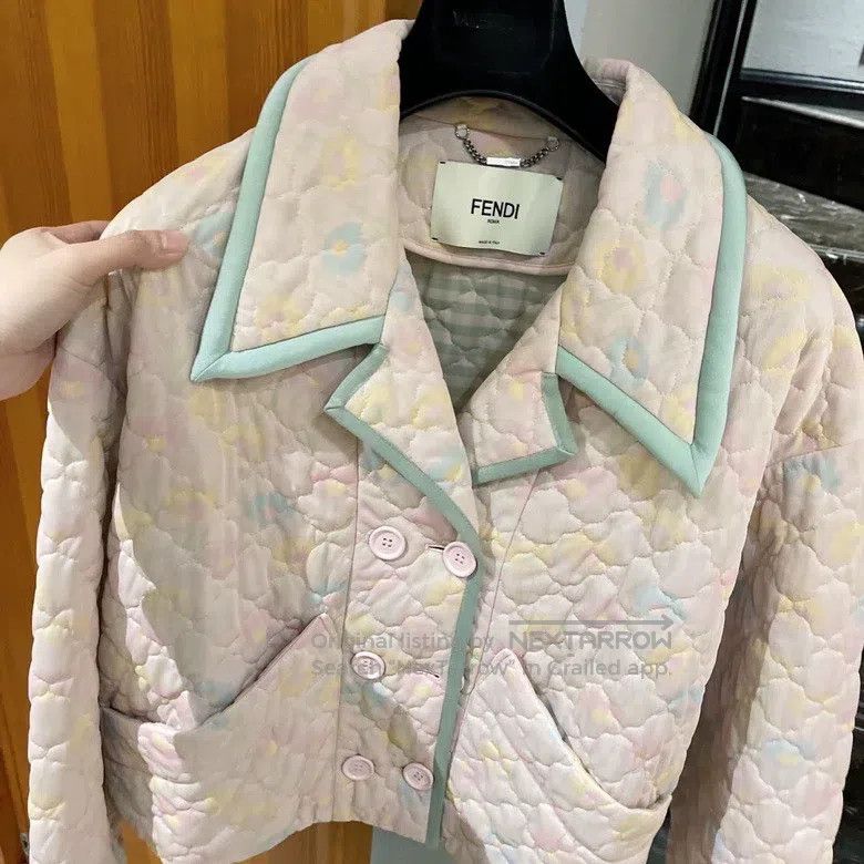 Fendi Fendi Dreamy Colored Cotton Jacket Size XS / US 0-2 / IT 36-38 - 7 Thumbnail