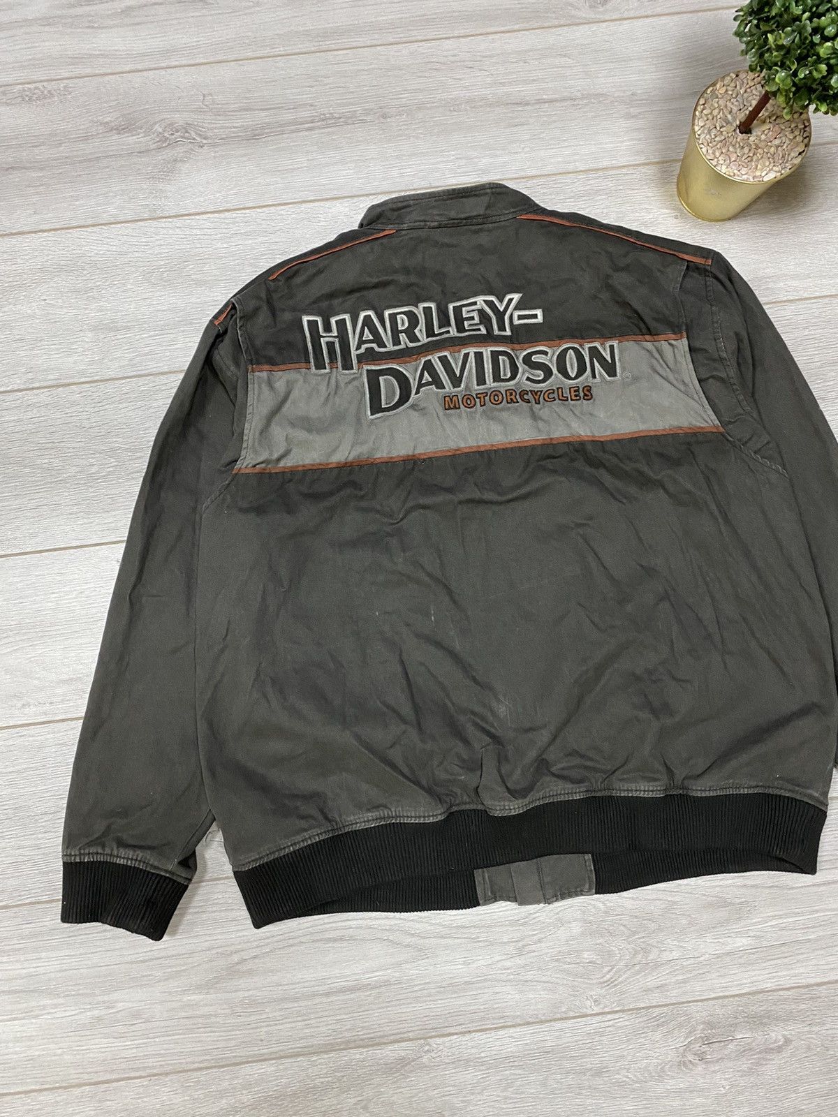 Harley Davidson 3XL vintage big logo jacket zip