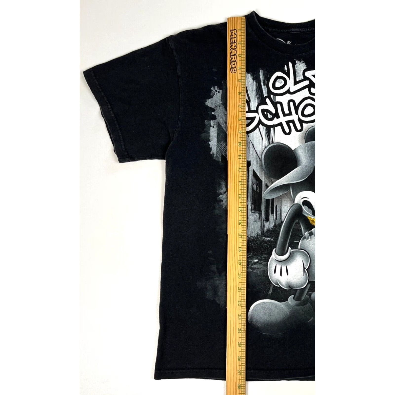 Disney Disney Mickey Mouse 'Old School' Graphic T-Shirt L Unisex Adults Black Cotton Crew Neck Short Sleeve Shirt Mens Size US L / EU 52-54 / 3 - 5 Thumbnail