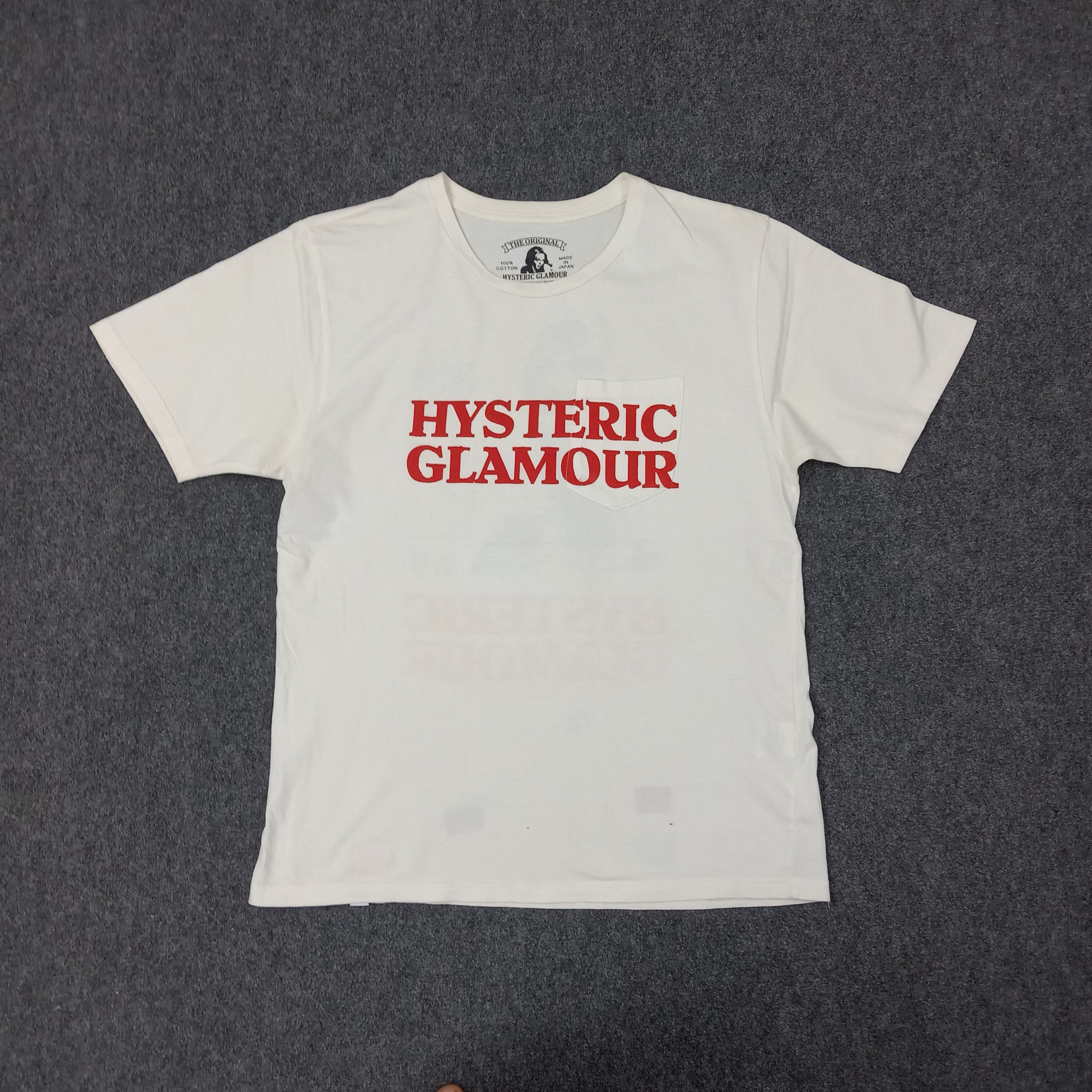 Hysteric Glamour Hysteric Glamour Pocket Custom Logo Tshirt C223N56 Size US M / EU 48-50 / 2 - 3 Thumbnail