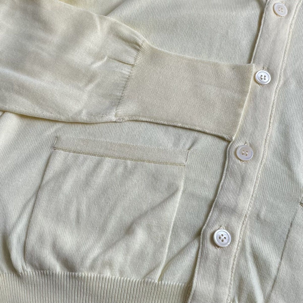 William Lockie William Lockie Scotland Pure Cotton Yellow Butter Cardigan Size US S / EU 44-46 / 1 - 11 Thumbnail