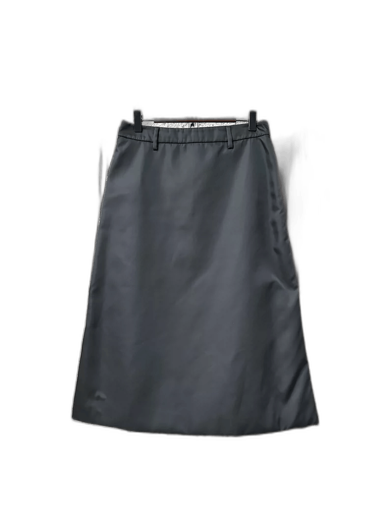 Prada Prada Nylon Triangle Logo Skirt Size 40" / US 18 - 1 Thumbnail
