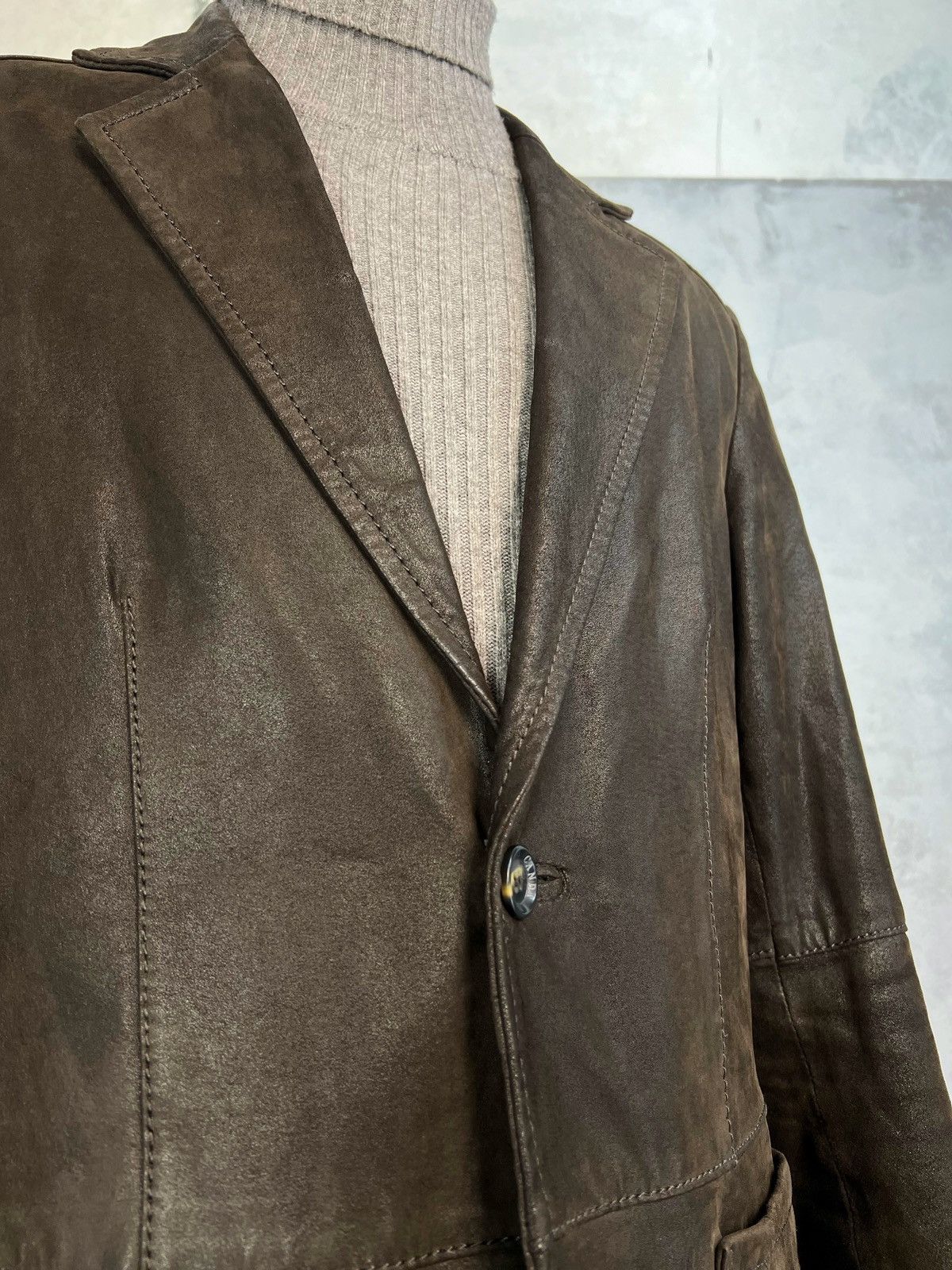 Vintage Vintage Canda Leather Blazer Jacket Size M - L Size US M / EU 48-50 / 2 - 3 Thumbnail