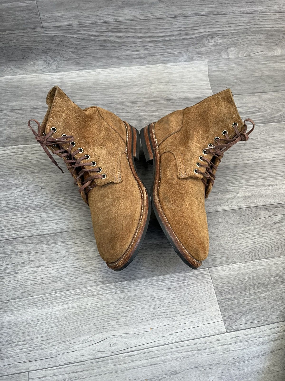 Oak Street Bootmakers Oak street boot maker rough out tan service boots Size US 8 / EU 41 - 10 Thumbnail