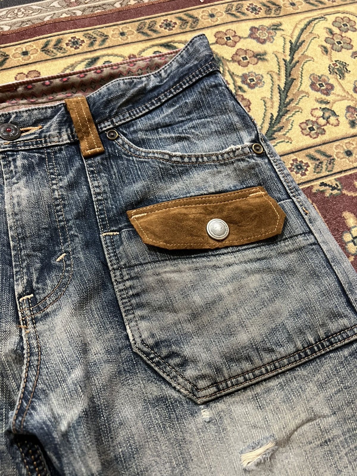 Edwin EDWIN EXCLUSIVE VINTAGE XV DISTRESSED BUSH PANTS JEANS Size US 36 / EU 52 - 8 Thumbnail