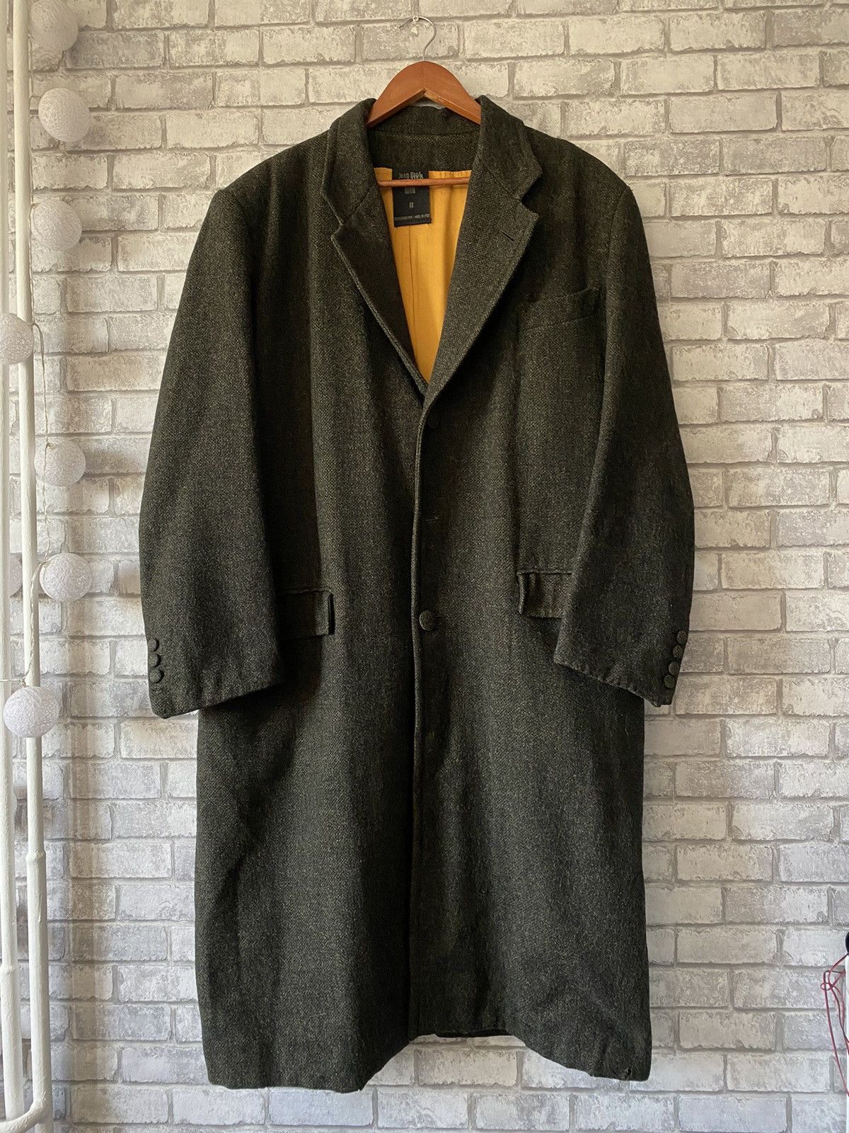 Vintage 80s jean Paul Gaultier homme wool oversized coat - Main Image